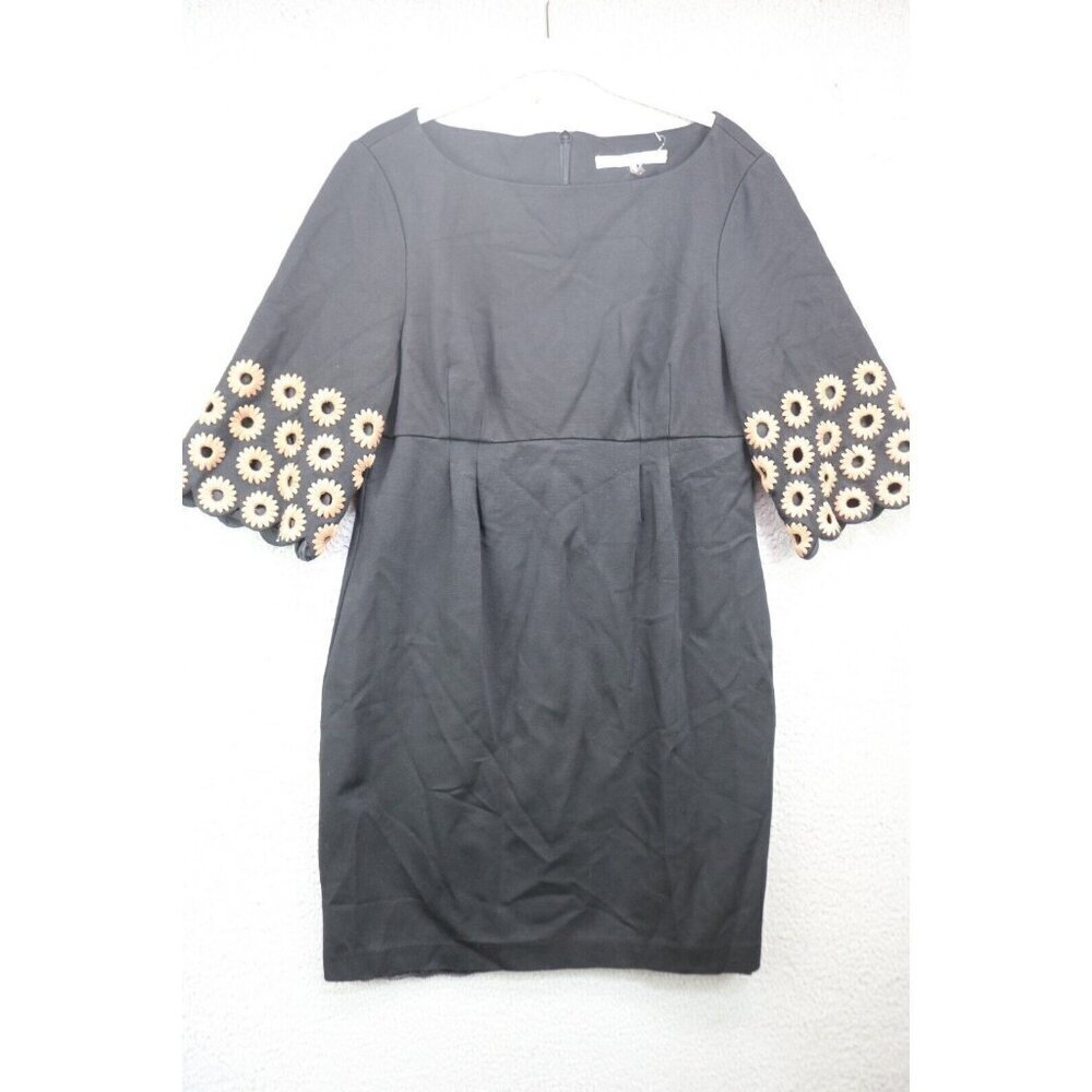 Trina Turk 3/4 Embroidered Cut Out Sleeve Dress-Size 10-BOHO-New without Tags